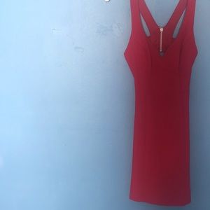 Red body-con homecoming dress